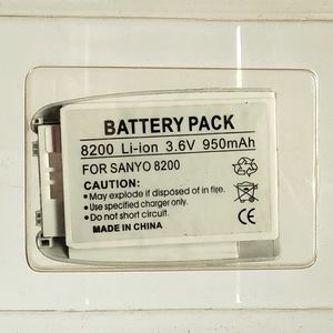 Sanyo 8200 Li-Ion Battery Pack 3.6V 950 mAh for Sanyo 8200 Cell Phone NEW OEM